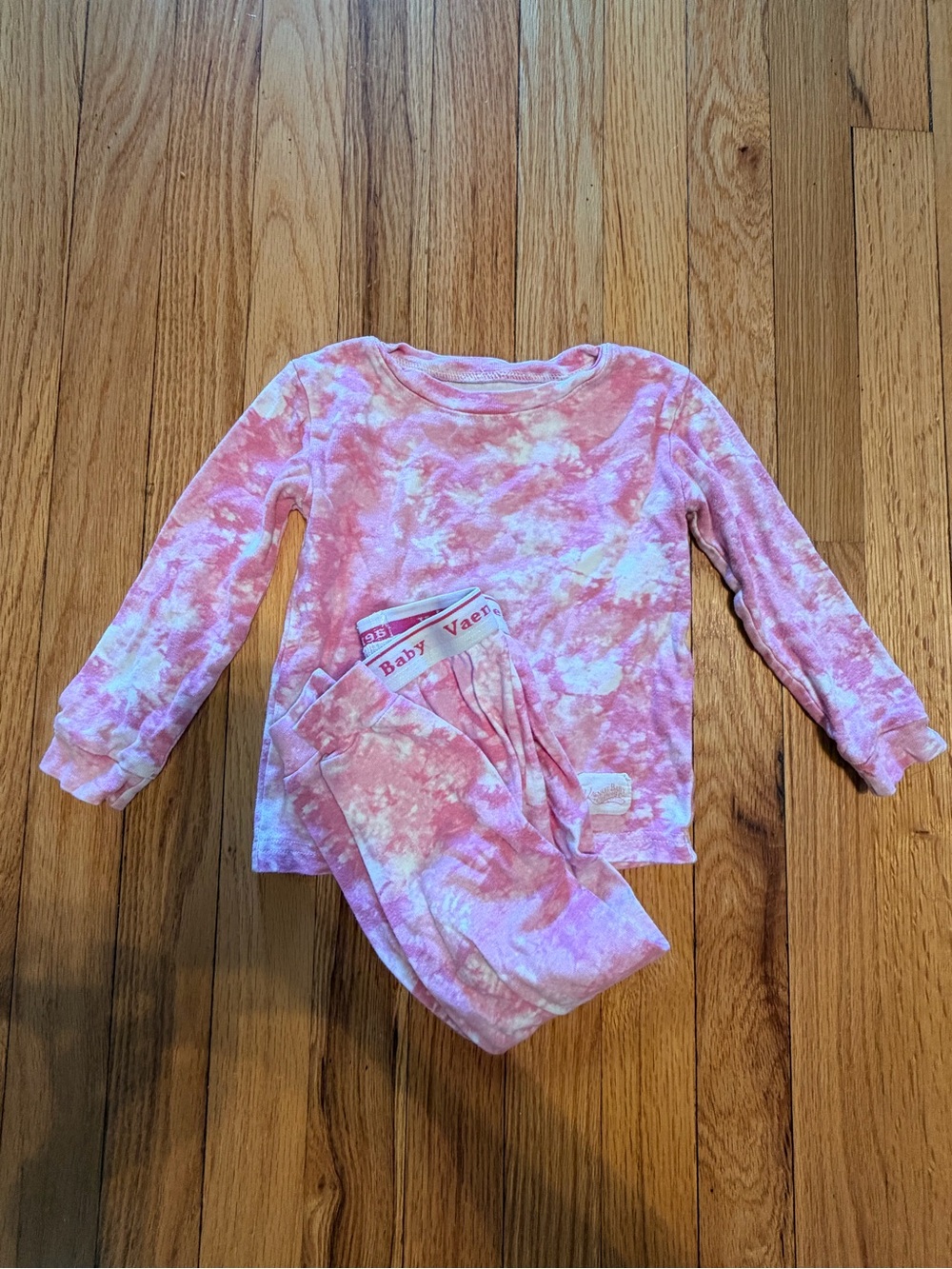 Pink Tie-Dye and rainbow girls Pajama Set size 3T LOT OF 2